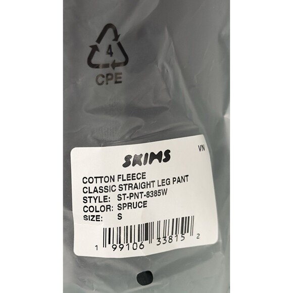 Skims Spruce Green Classic Straight Leg Pant Size Small NWT - Picture 9 of 9